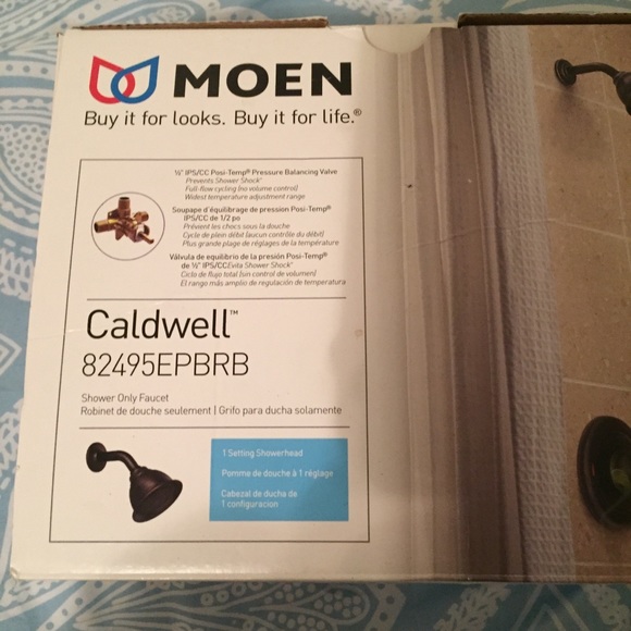 NIB Mediterranean Bronze Moen Shower Head Kit - Picture 4 of 7